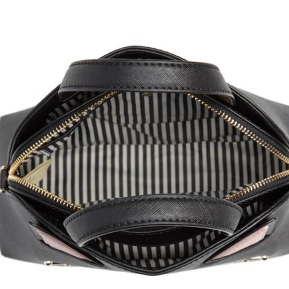 Kate spade black meow cat Lottie satchel leather - Picture 8 of 8